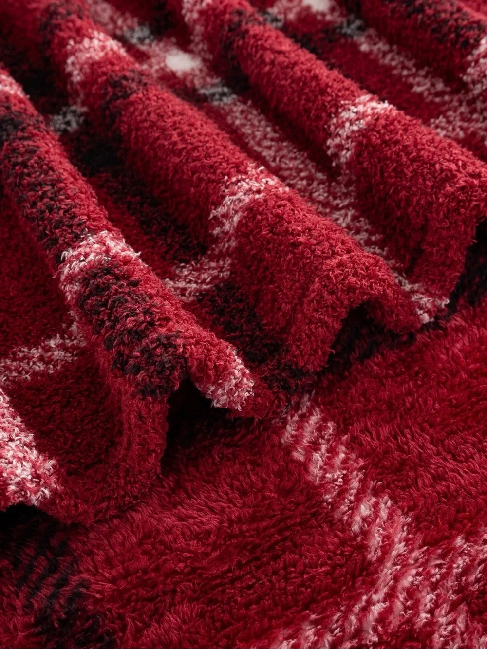 Berkshire Red Plaid Ultra Plush Throw
